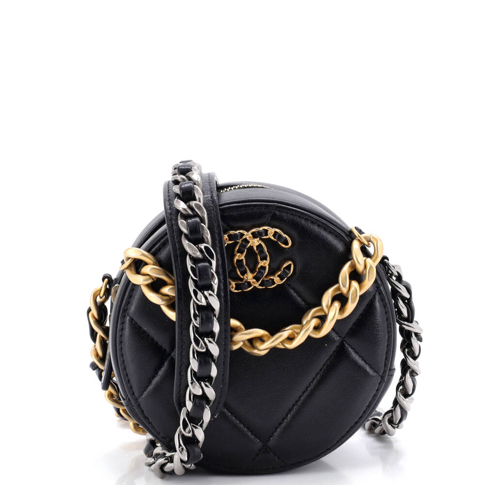 Chanel 19 Round Clutch With Chain #233965C25B